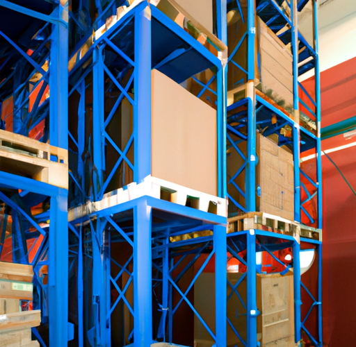 Stockage des marchandises sur les racks et rayonnages d'entrepot